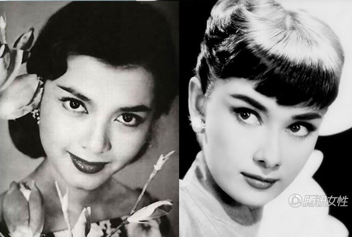 Bức ảnh của người đẹp Trần Tư Tư được đánh giá là khá giống với bức ảnh đen trăng của Audrey Hepburn.